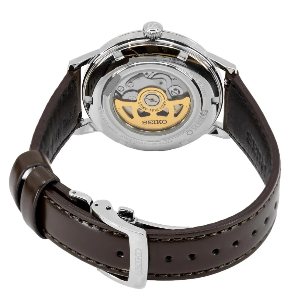 Seiko Men's SRPJ17J1 Presage Brown Watch - Image 4