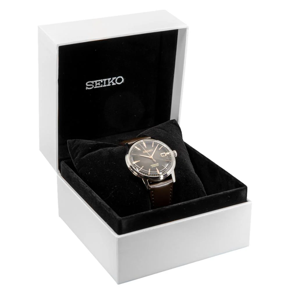 Seiko Men's SRPJ17J1 Presage Brown Watch - Image 8