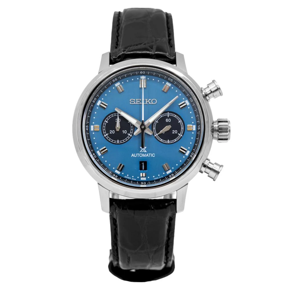 Seiko Men's SRQ039J1 Prospex Blue Dial Chrono Watch. - Image 2