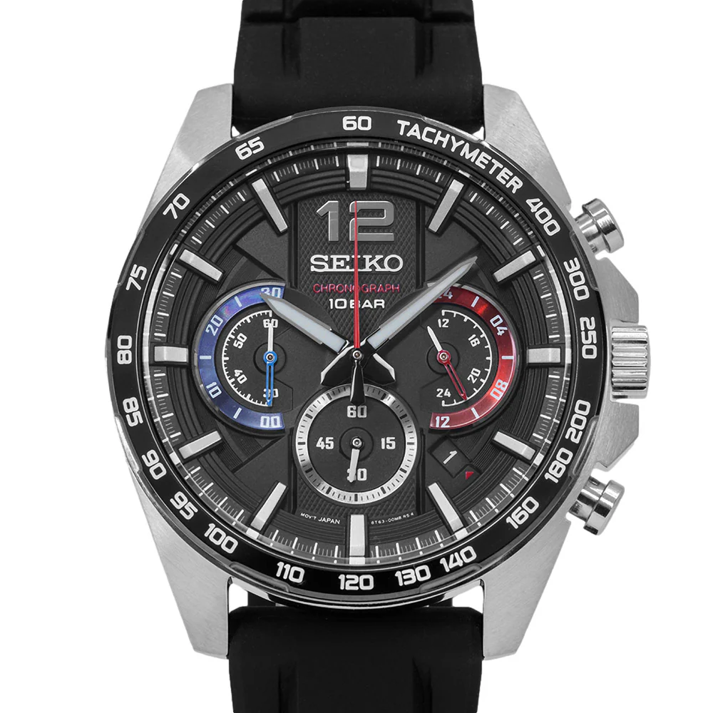 Seiko Men's SSB347P1 Discover More 44mm Quartz Chronograph - Image 2