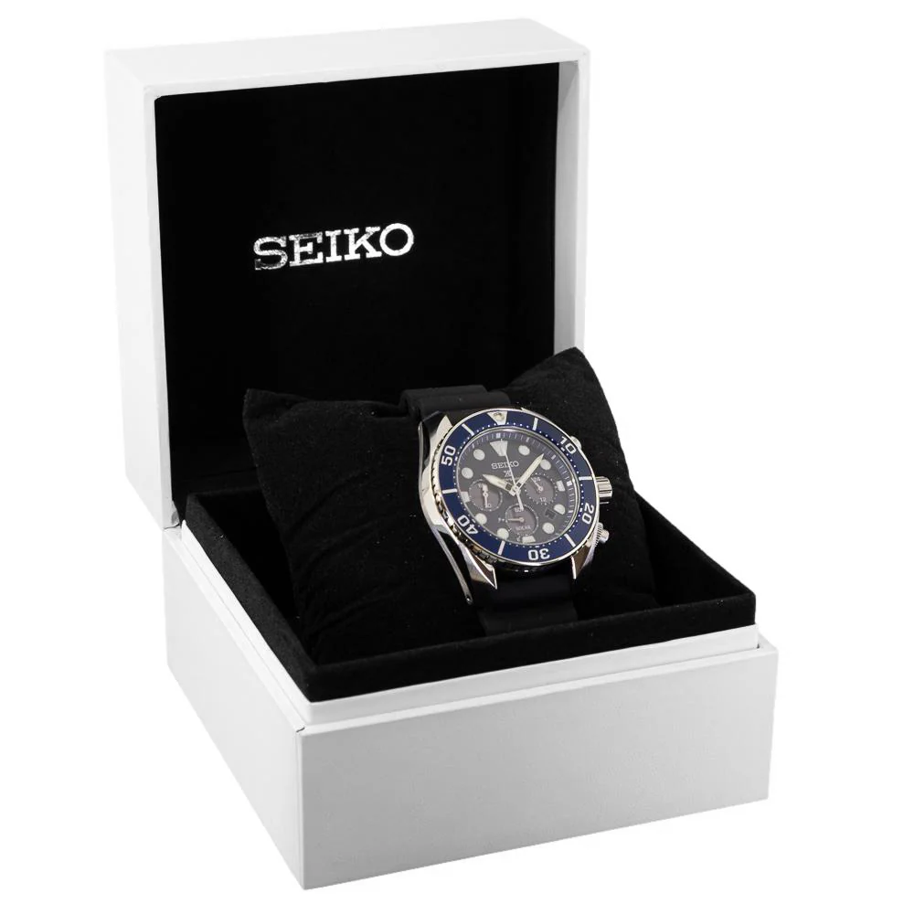 Seiko Men's SSC759J1 Prospex Blue Dial Solar Watch - Image 8