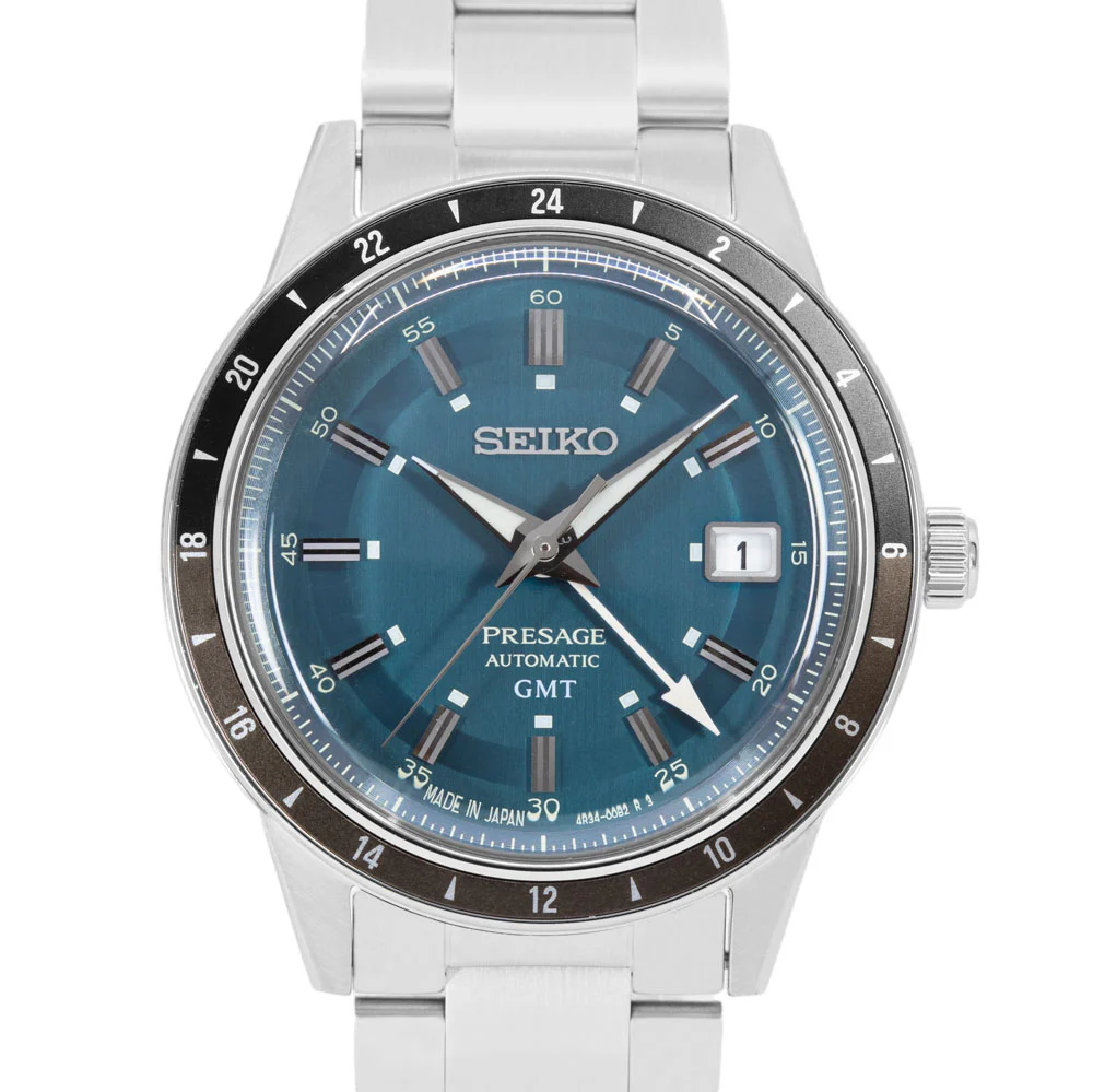 Seiko Men's SSK009J1 Presage Style 60's Auto GMT - Image 2