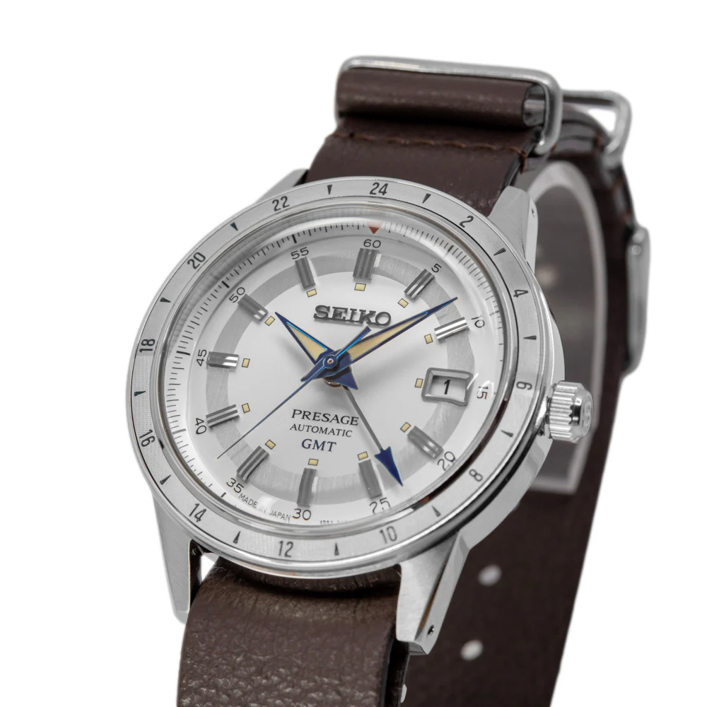 Seiko Men's SSK015J1 Presage Style 60's Auto GMT Ltd. Ed. - Image 10