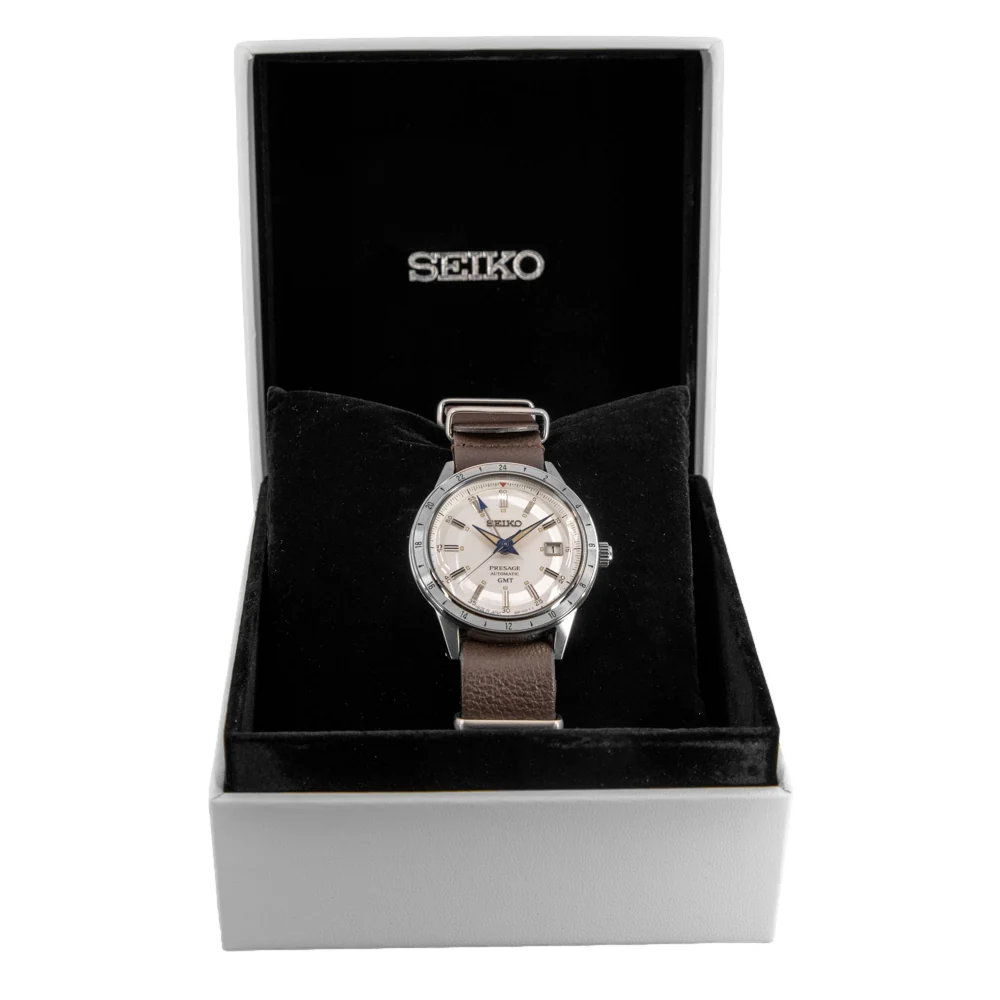 Seiko Men's SSK015J1 Presage Style 60's Auto GMT Ltd. Ed. - Image 8