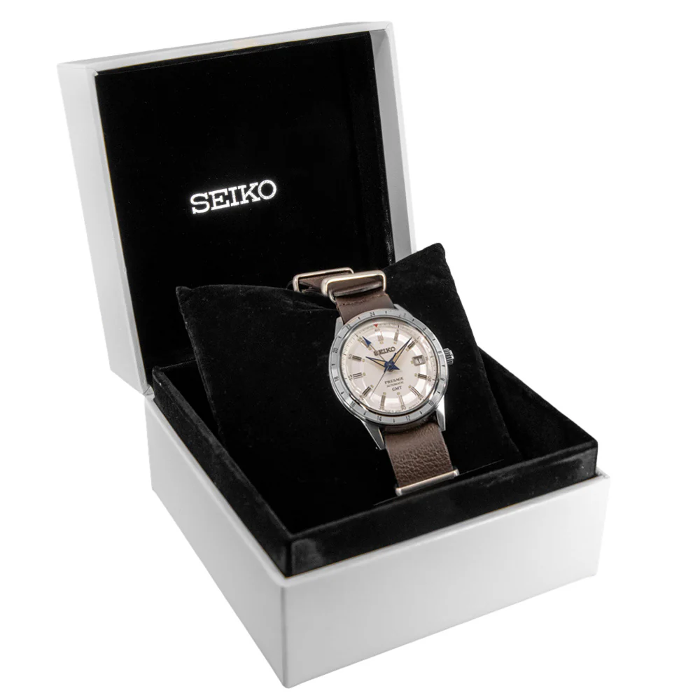 Seiko Men's SSK015J1 Presage Style 60's Auto GMT Ltd. Ed. - Image 9