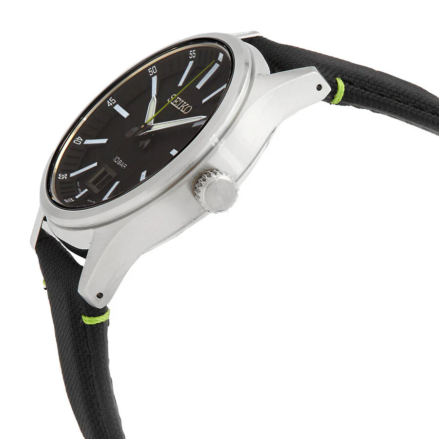 Seiko Men's SUR517P1 Discover More Black Dial Watch - Image 2