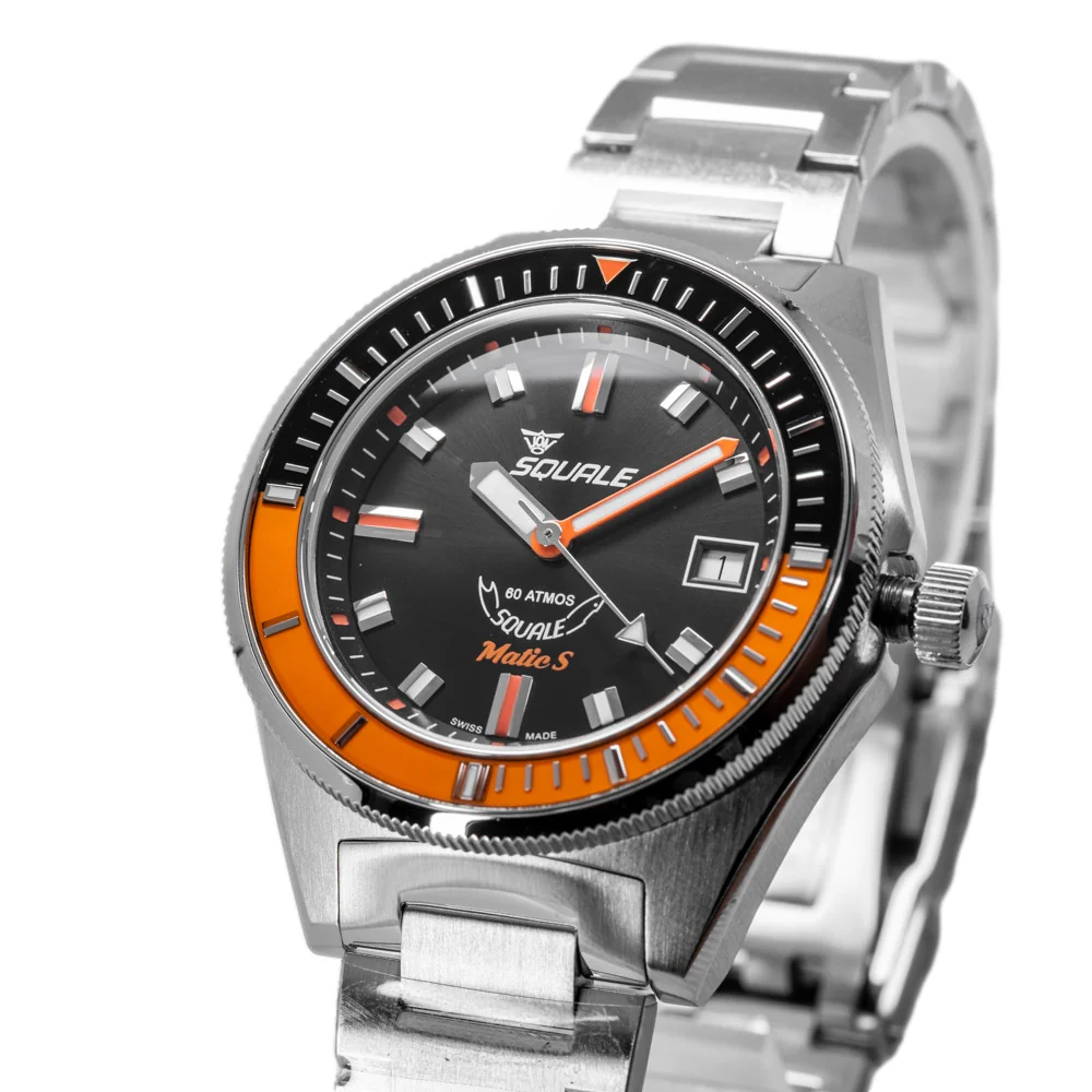 Squale MATICBKOBK.SSBX Matic S Automatic Men's Watch - Image 4