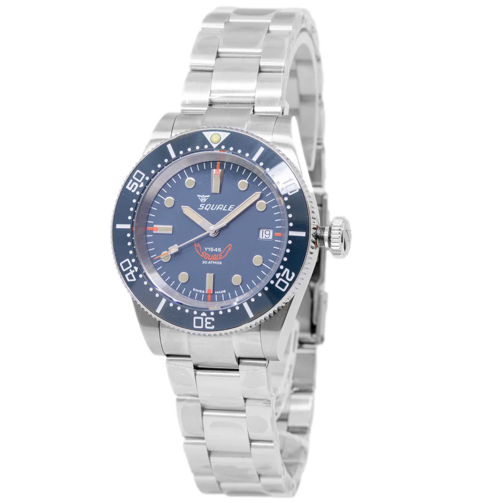 Squale Men's 1545GG.AC 1545 Grey 40mm Automatic