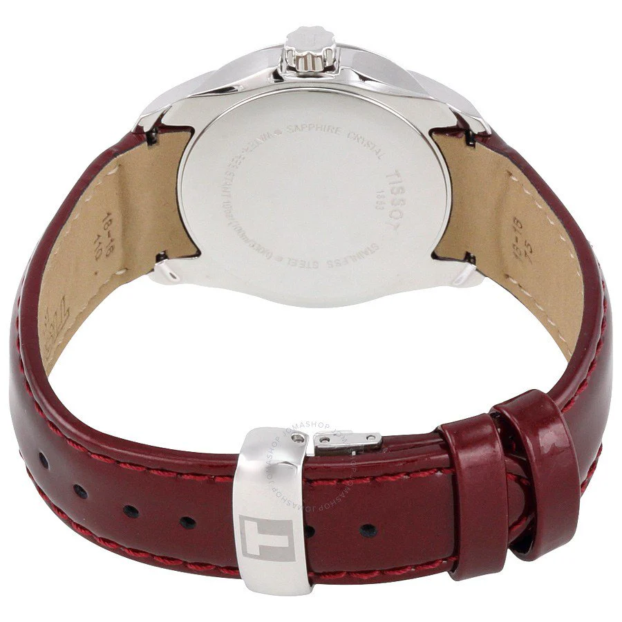 Tissot Ladies T035.210.16.371.00 Couturier Red Dial Watch - Image 2