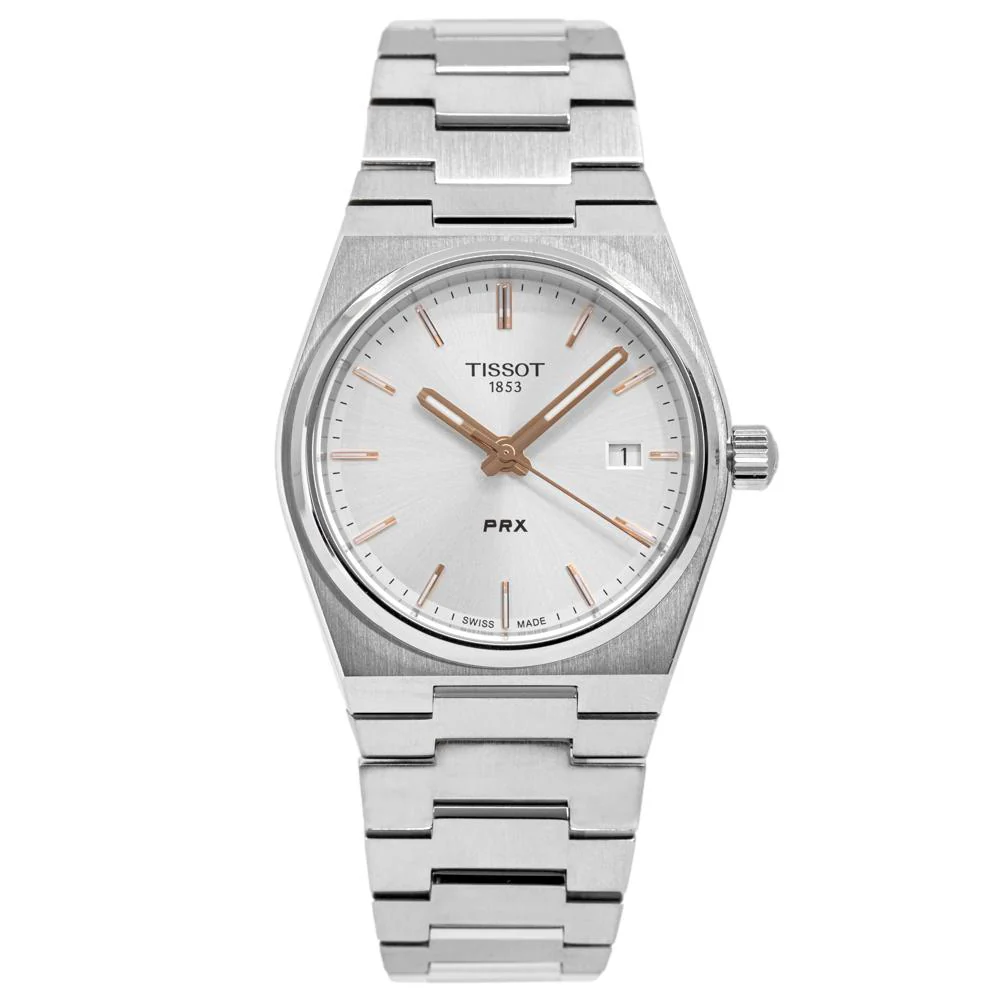 Tissot Ladies T137.210.11.031.00 PRX 35mm Silver Dial Watch - Image 2