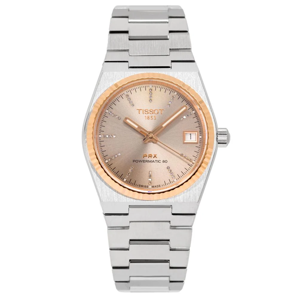 Tissot Ladies T931.207.41.336.00 PRX 18k Gold Bezel Auto - Image 3
