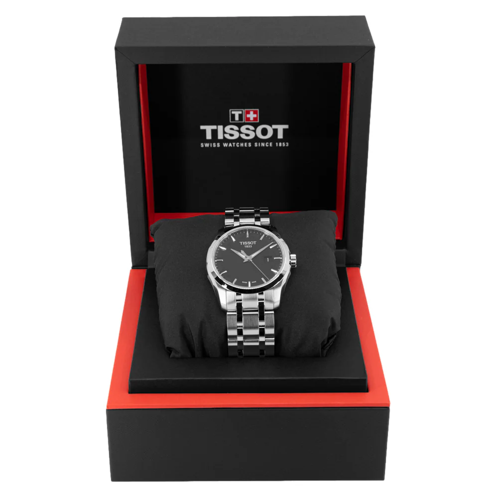 Tissot Men's T035.410.11.051.00 Couturier Black Dial Quartz - Image 8