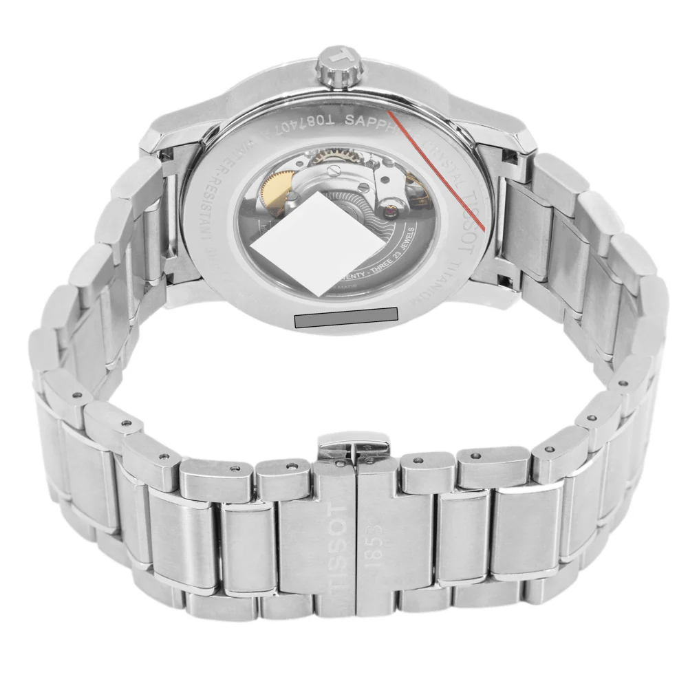 Tissot Men's T087.407.44.037.00 T-Classic 40mm Titanium Auto - Image 5