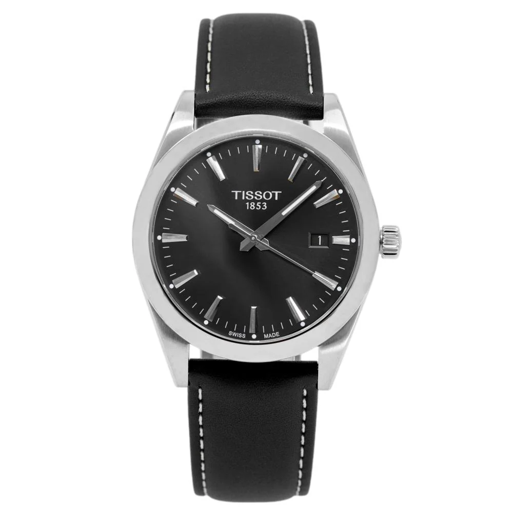 Tissot Men's T127.410.16.051.00 Gentleman Black Dial Watch - Image 2