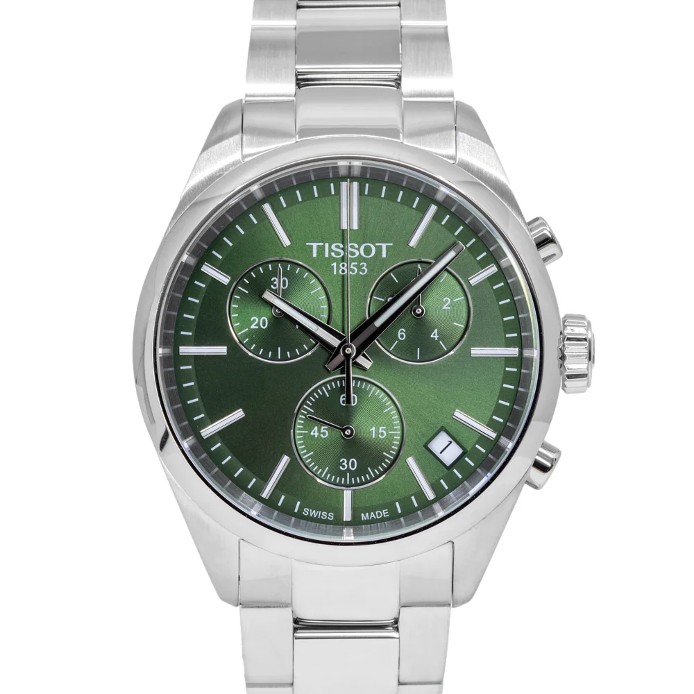 Tissot Men's T150.417.11.091.00 PR 100 Green Dial Chrono - Image 3