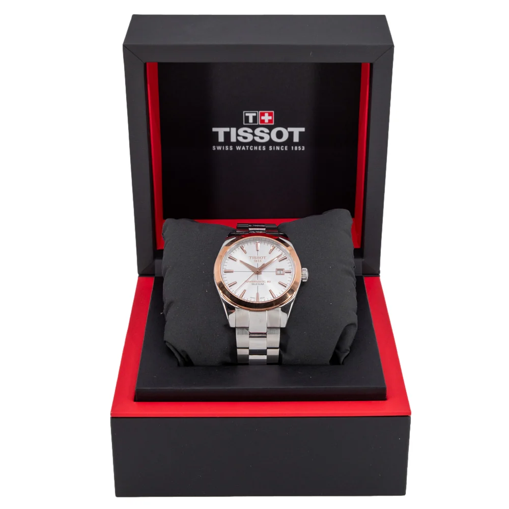 Tissot Men's T927.407.41.031.00 T-Gold 18k Gold Bezel Auto - Image 7
