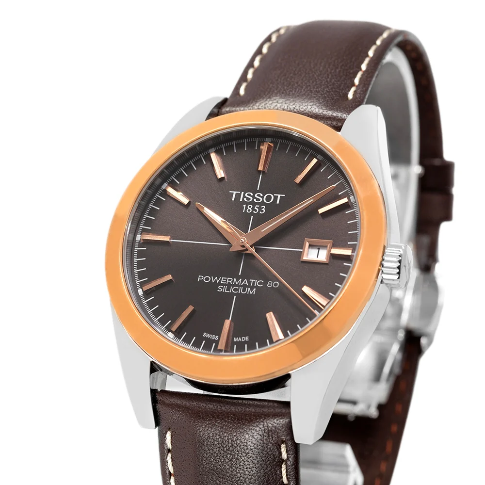Tissot T927.407.46.291.00 Silicium 18k Gold Bezel Watch - Image 10