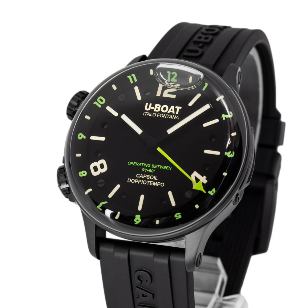 U-Boat 8840/B Capsoil Doppiotempo 45mm DLC Green Rehaut - Image 10