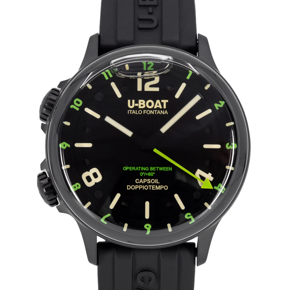 U-Boat 8840/B Capsoil Doppiotempo 45mm DLC Green Rehaut - Image 2
