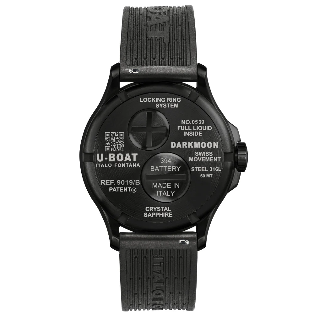U-Boat 9019 Darkmoon Quartz Darkmoon Black PVD Steel Men's Watch - Image 2