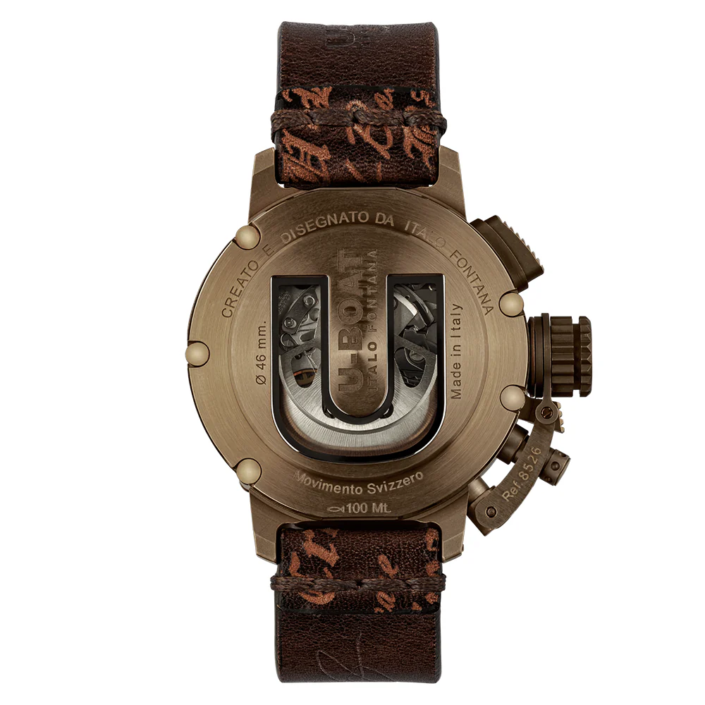 U-boat Men's 8526 Chimera 46mm Green Chrono Bronzo - Image 2