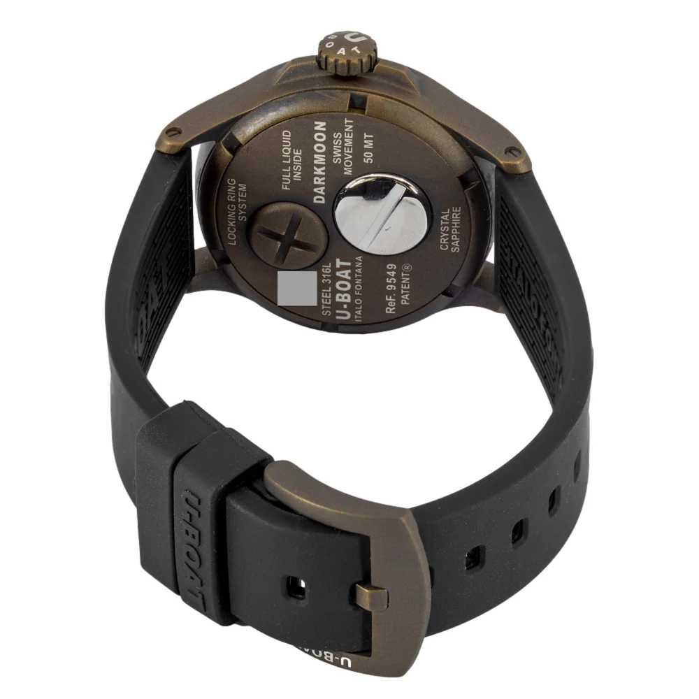 U-Boat Men's 9549 Darkmoon 40 mm Bronze Curved Dial Watch - Image 5