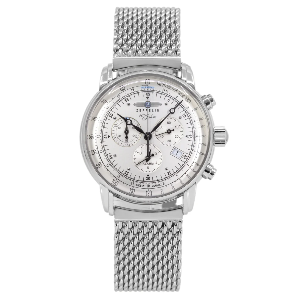 Zeppelin Men's 7680M-1 100 Years Zeppelin 42mm Quartz Chrono - Image 3
