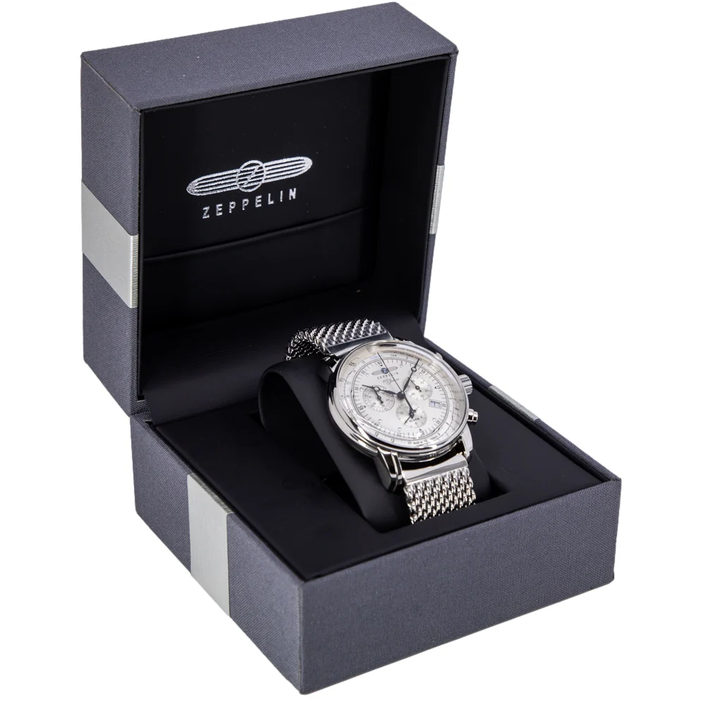 Zeppelin Men's 7680M-1 100 Years Zeppelin 42mm Quartz Chrono - Image 8