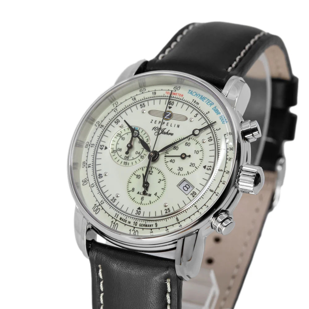 Zeppelin Men's 8680-3 100 Years Zeppelin Quartz Chronograph - Image 10